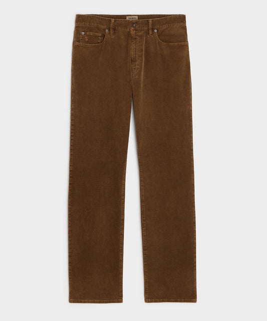 Todd Snyder Straight 5-Pocket Corduroy Pant - Dark Brown
