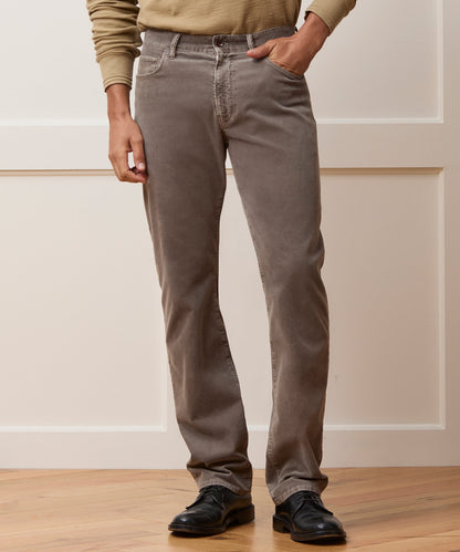 Todd Snyder Straight 5-Pocket Corduroy Pant - Grey
