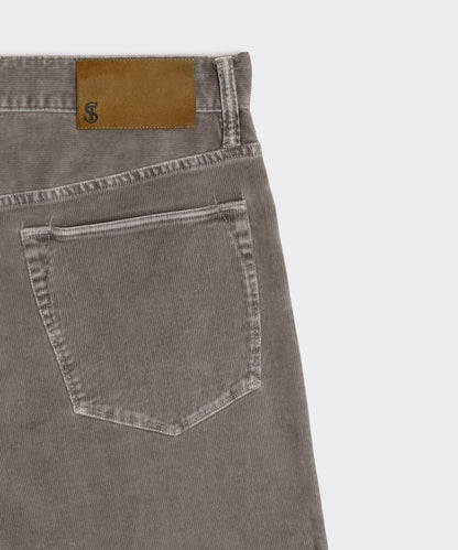 Todd Snyder Straight 5-Pocket Corduroy Pant - Grey