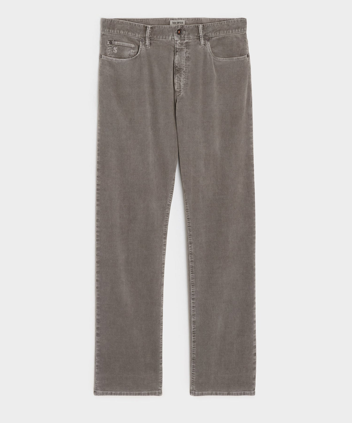 Todd Snyder Straight 5-Pocket Corduroy Pant - Grey