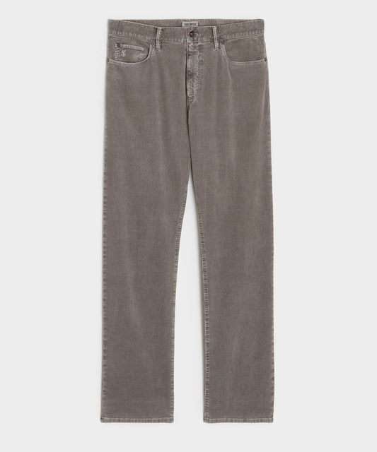 Todd Snyder Straight 5-Pocket Corduroy Pant - Grey