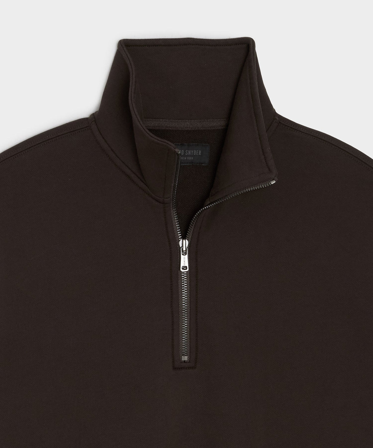 Todd Snyder Foundation Quarter-Zip Sweatshirt - Dark Mocha