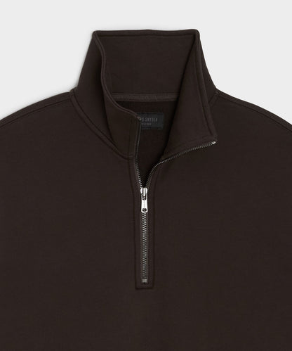 Todd Snyder Foundation Quarter-Zip Sweatshirt - Dark Mocha