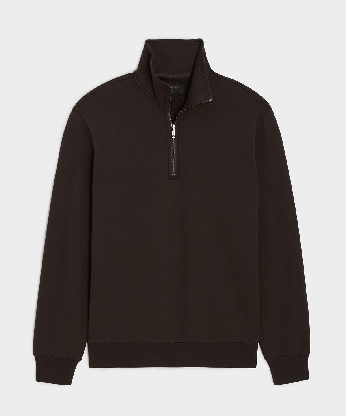 Todd Snyder Foundation Quarter-Zip Sweatshirt - Dark Mocha