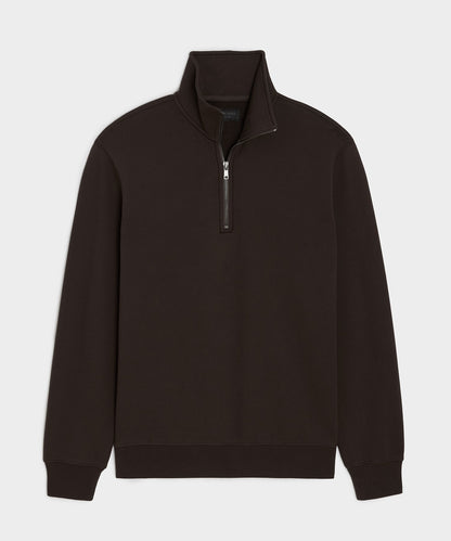 Todd Snyder Foundation Quarter-Zip Sweatshirt - Dark Mocha