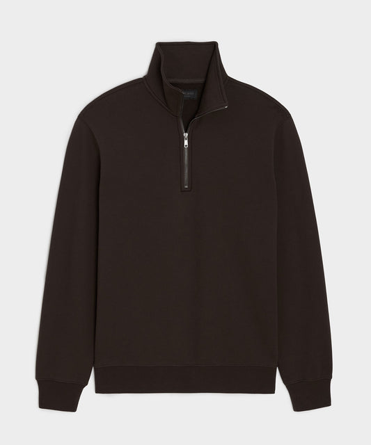 Todd Snyder Foundation Quarter-Zip Sweatshirt - Dark Mocha