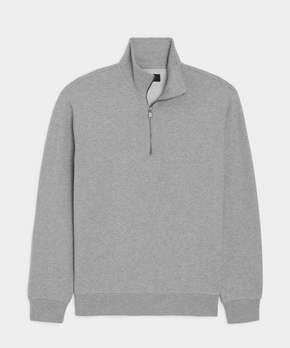 Todd Snyder Foundation Quarter-Zip Sweatshirt - Light Grey Mix