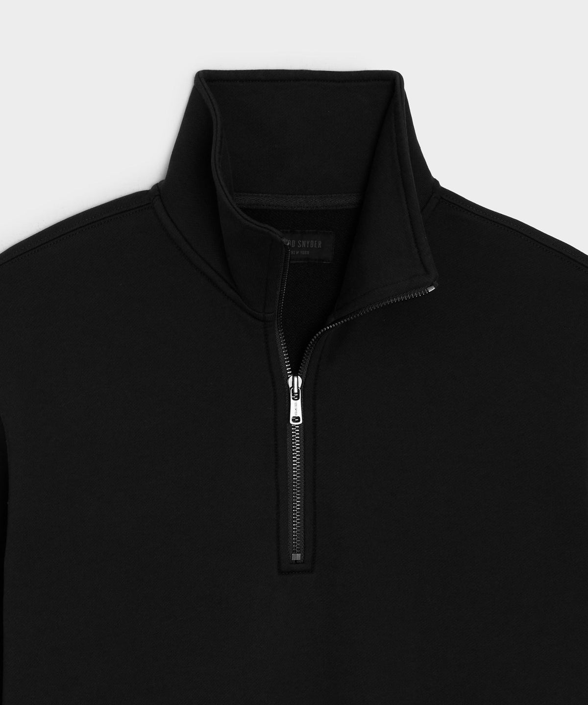 Todd Snyder Foundation Quarter-Zip Sweatshirt - Pitch Black