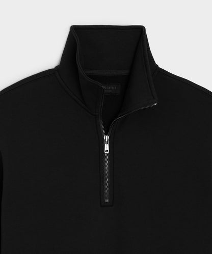 Todd Snyder Foundation Quarter-Zip Sweatshirt - Pitch Black