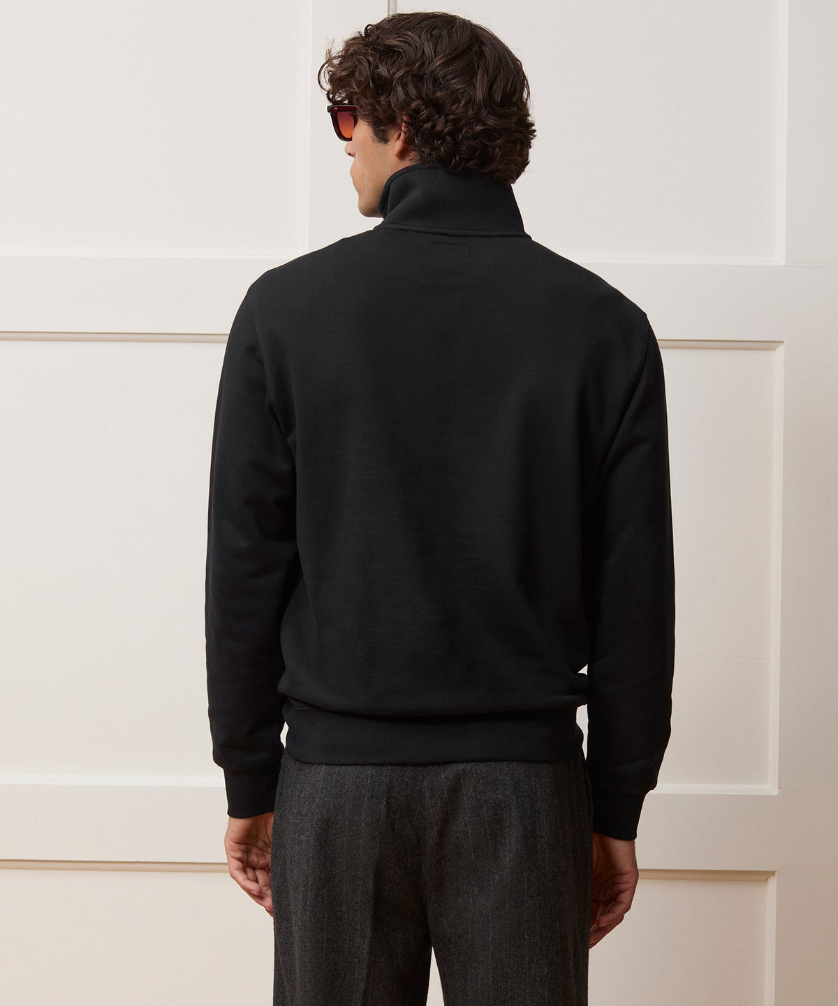 Todd Snyder Foundation Quarter-Zip Sweatshirt - Pitch Black