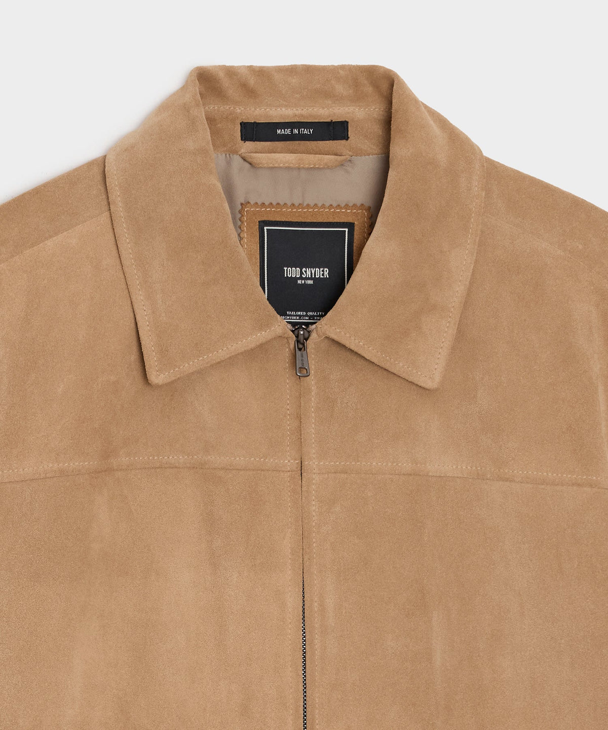 Todd Snyder Italian Suede Grant Jacket - Khaki