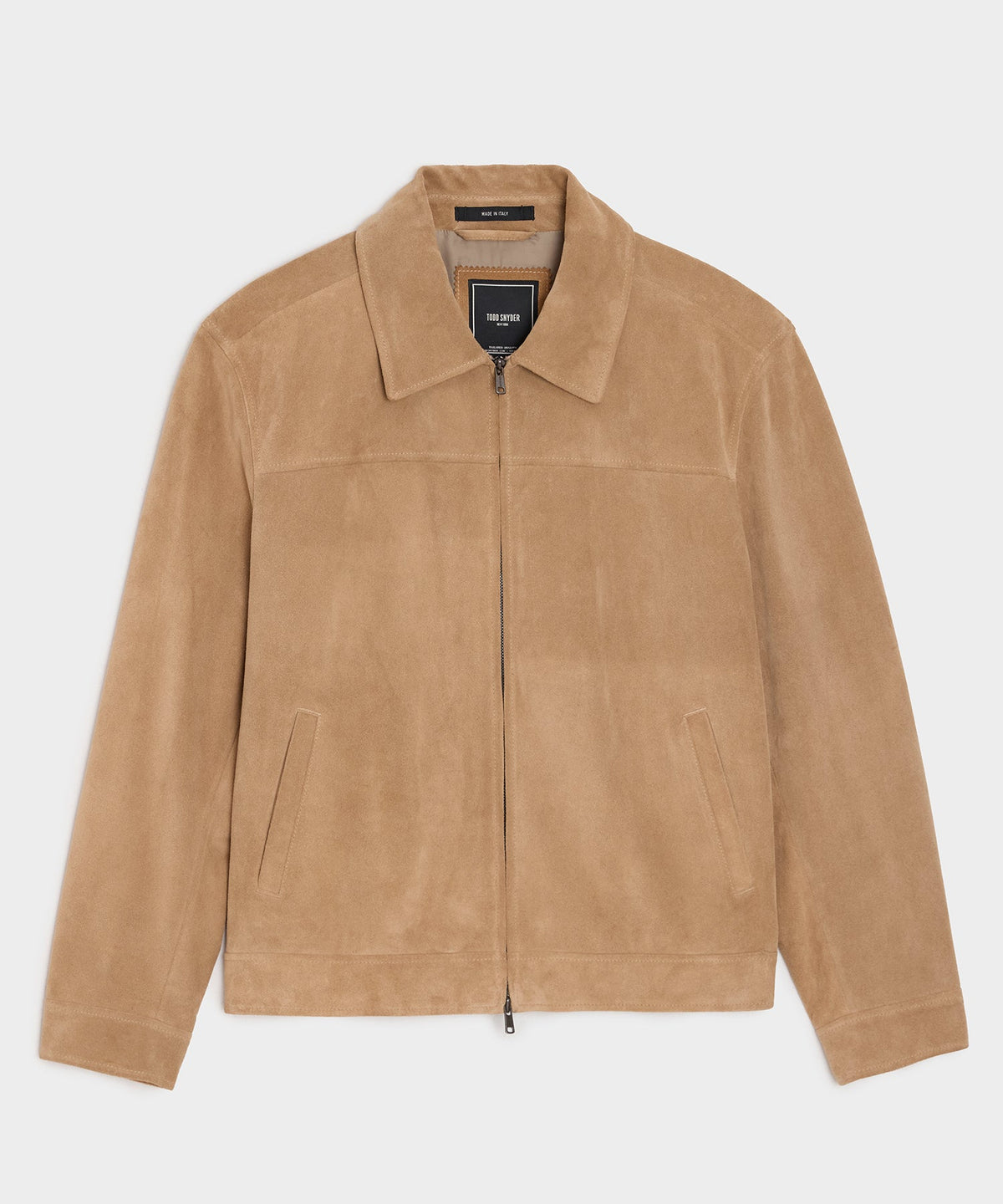 Todd Snyder Italian Suede Grant Jacket - Khaki