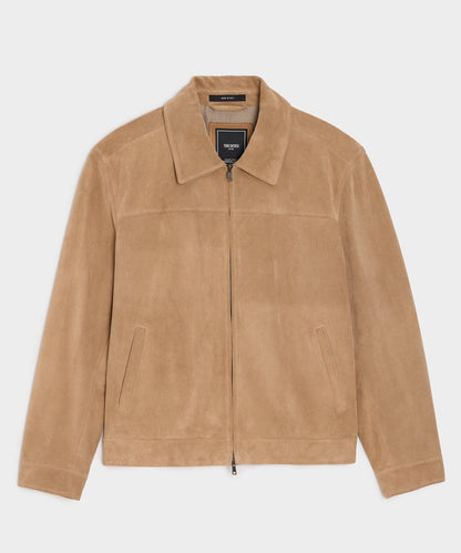 Todd Snyder Italian Suede Grant Jacket - Khaki