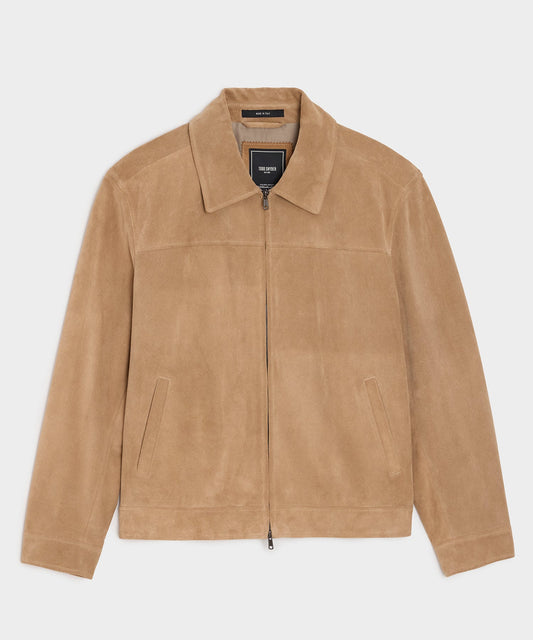 Todd Snyder Italian Suede Grant Jacket - Khaki