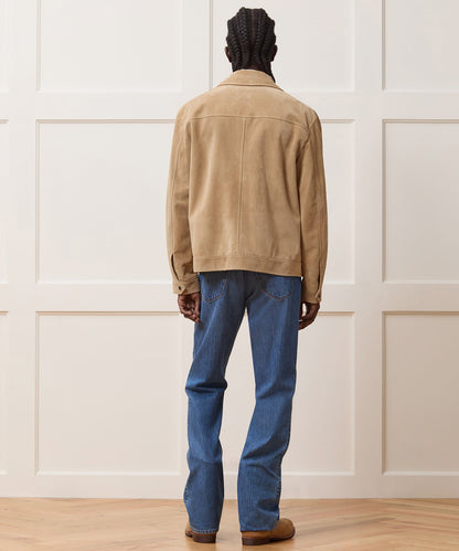 Todd Snyder Italian Suede Grant Jacket - Khaki