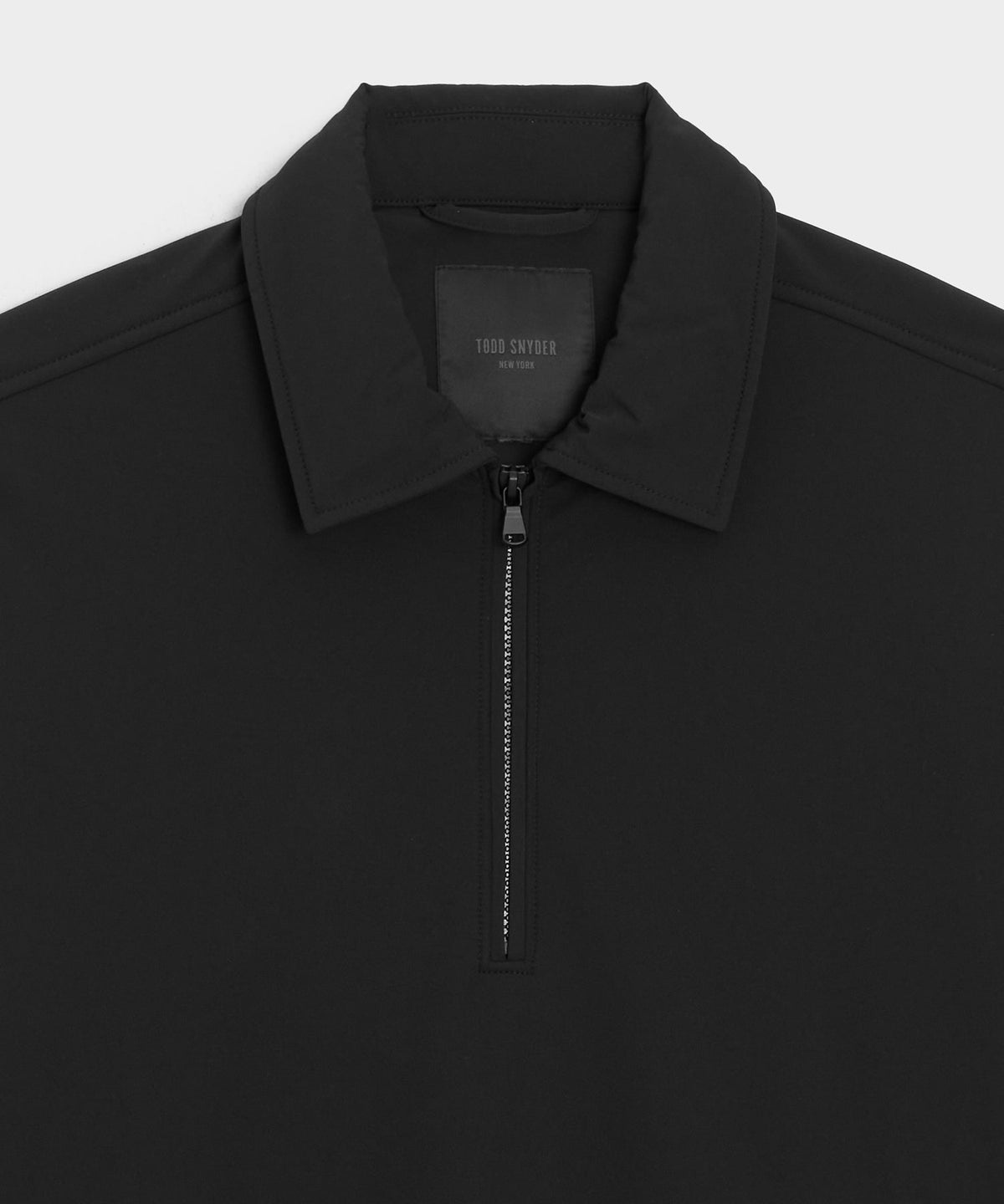 Todd Snyder Nylon Quarter-Zip Jacket - Pitch Black