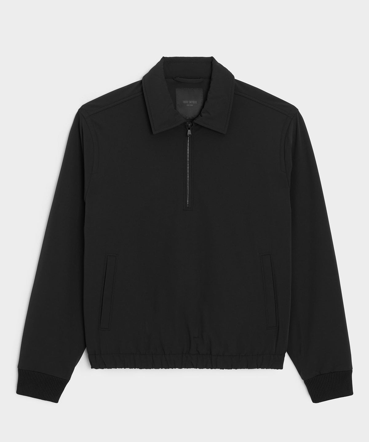 Todd Snyder Nylon Quarter-Zip Jacket - Pitch Black