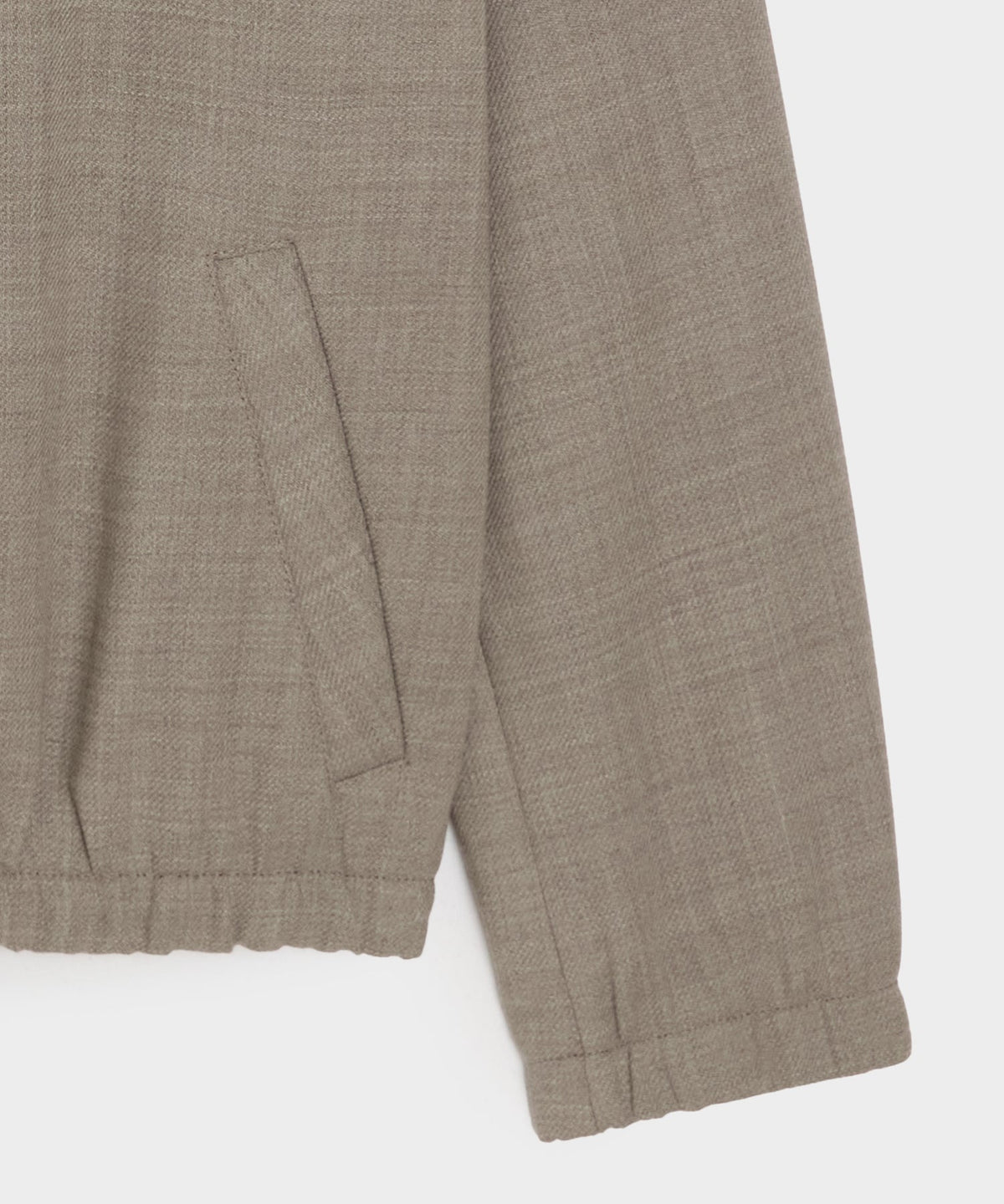 Todd Snyder Lightweight Italian Wool Bomber Jacket - Oatmeal