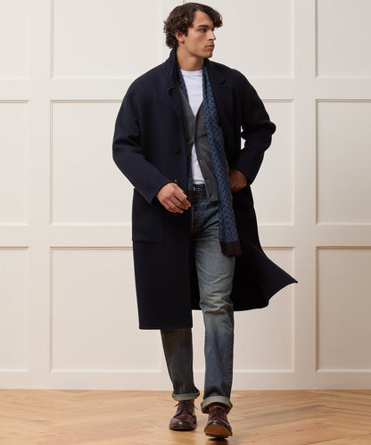 Todd Snyder Italian Cashmere Topcoat - Navy