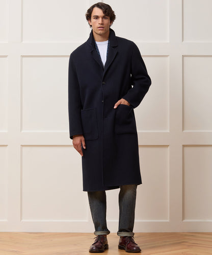 Todd Snyder Italian Cashmere Topcoat - Navy