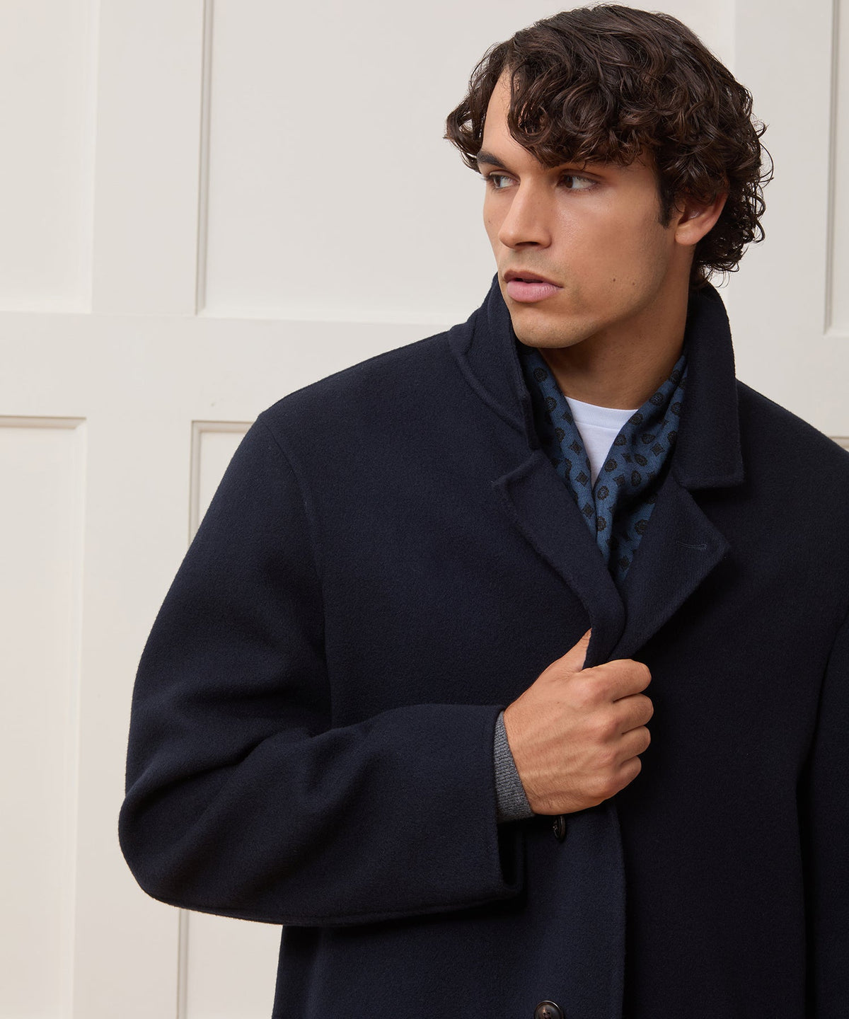 Todd Snyder Italian Cashmere Topcoat - Navy