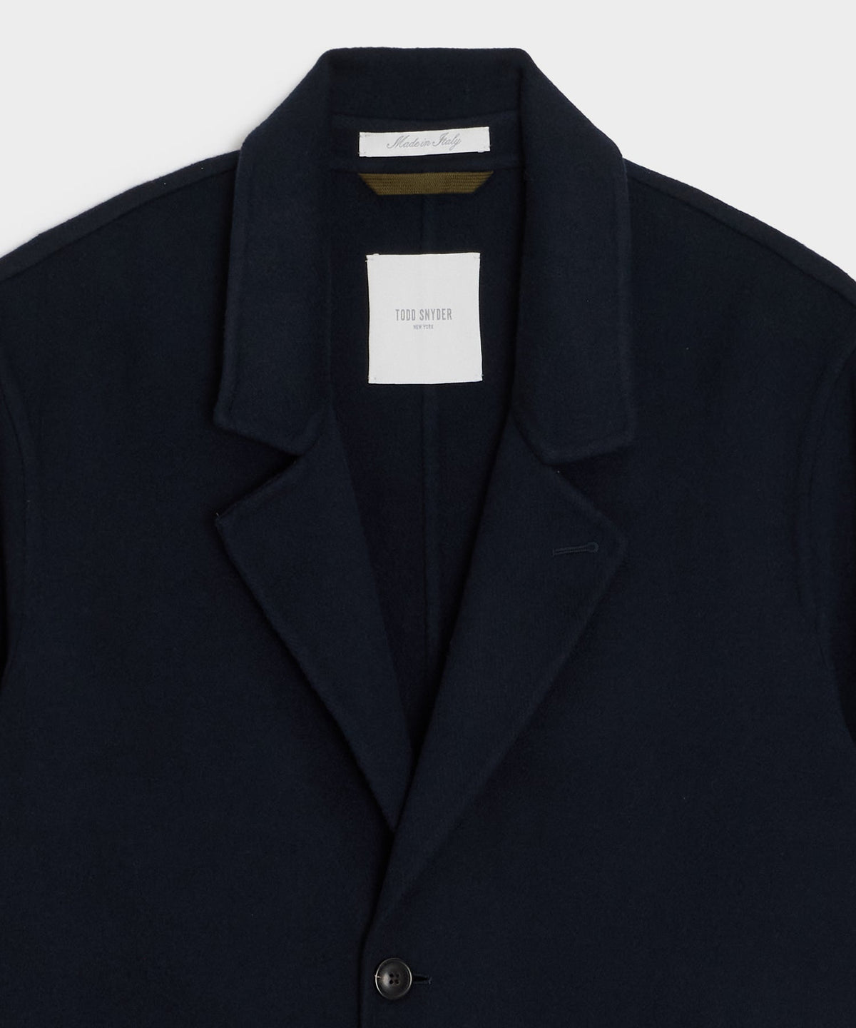 Todd Snyder Italian Cashmere Topcoat - Navy