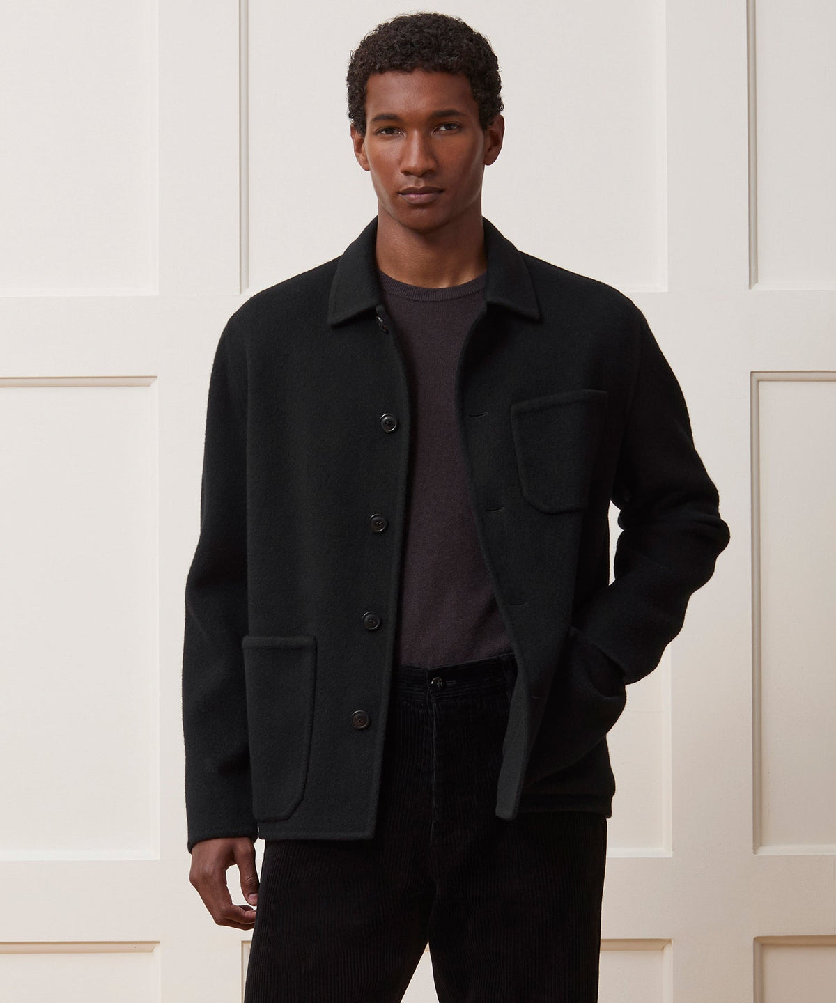Todd Snyder Italian Cashmere Chore Coat - Black