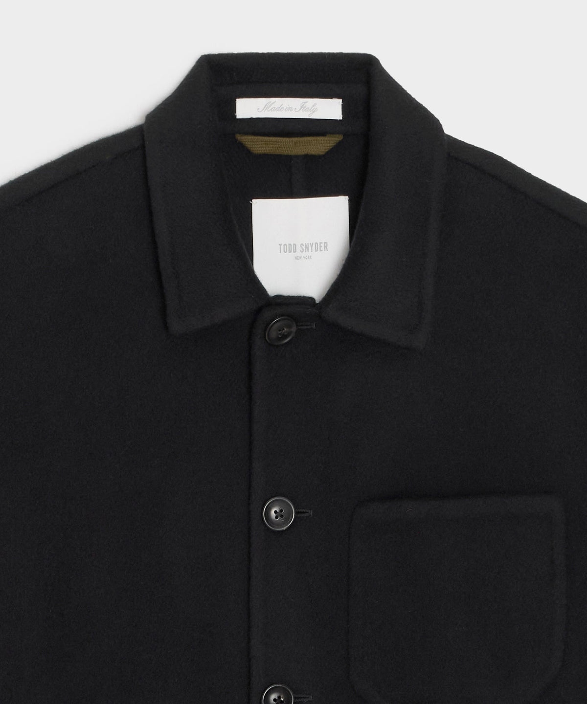 Todd Snyder Italian Cashmere Chore Coat - Black