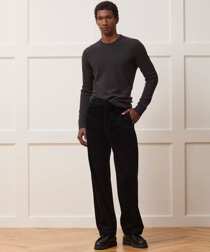 Todd Snyder Relaxed Wide Wale Corduroy Pant - Black