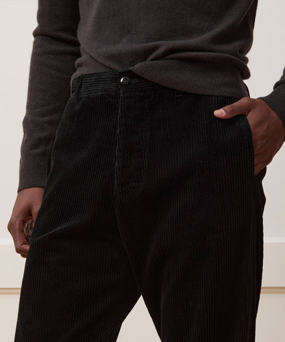 Todd Snyder Relaxed Wide Wale Corduroy Pant - Black