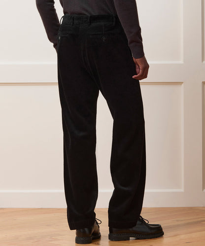 Todd Snyder Relaxed Wide Wale Corduroy Pant - Black