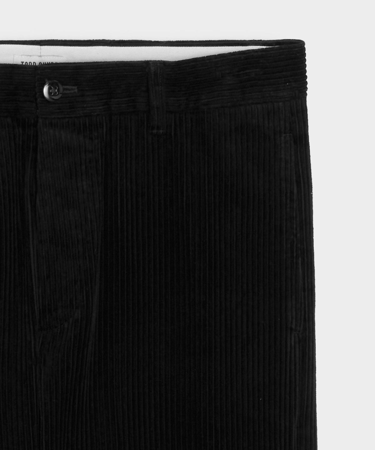 Todd Snyder Relaxed Wide Wale Corduroy Pant - Black