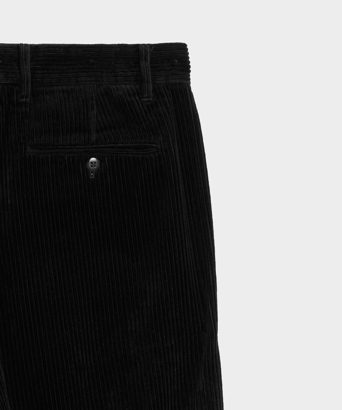 Todd Snyder Relaxed Wide Wale Corduroy Pant - Black