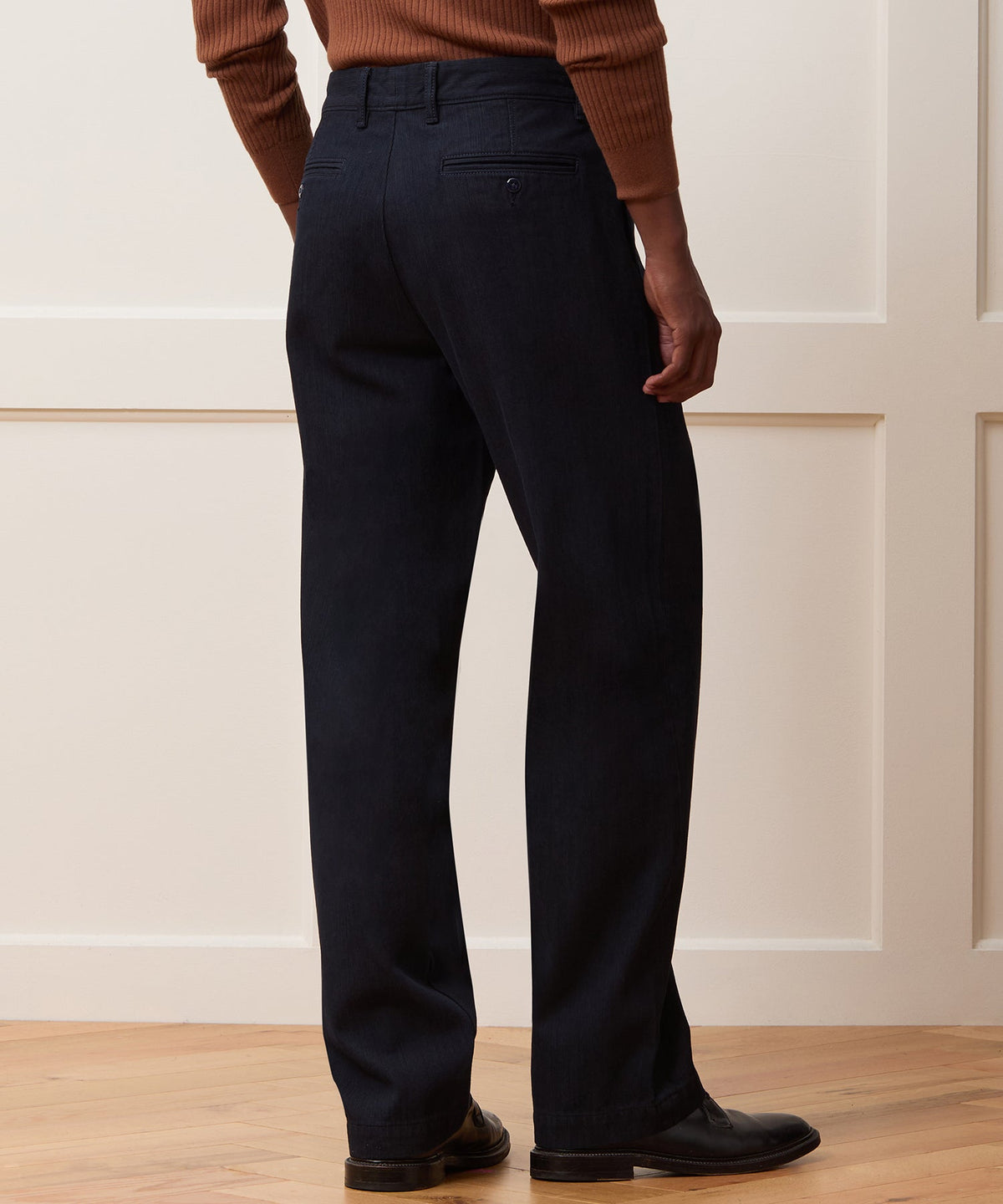 Todd Snyder Relaxed Striped Denim Chino - Indigo