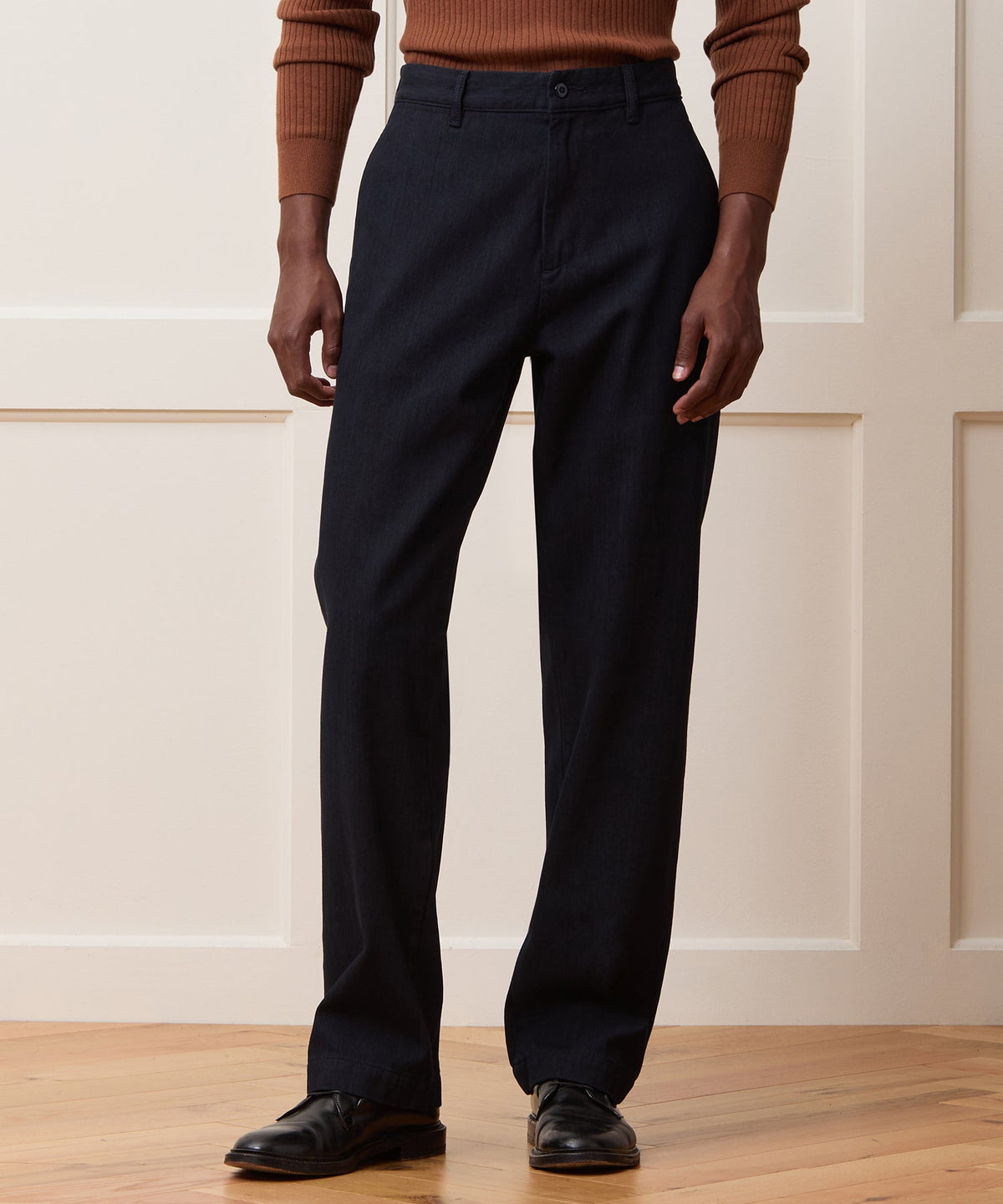 Todd Snyder Relaxed Striped Denim Chino - Indigo