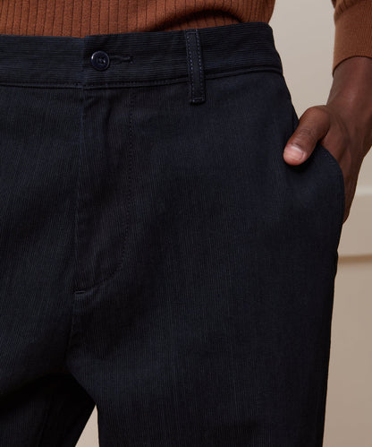 Todd Snyder Relaxed Striped Denim Chino - Indigo