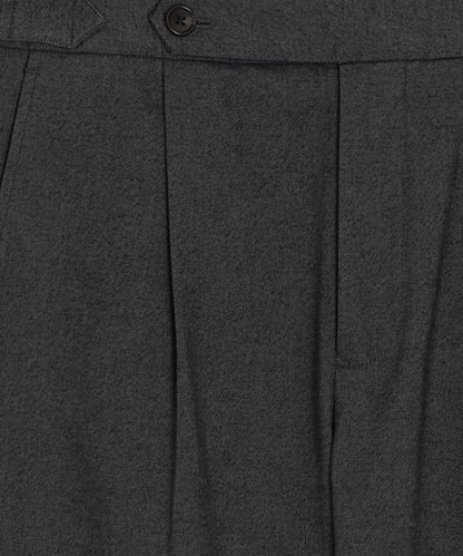 Todd Snyder Italian Heathered Cotton Side Tab Trouser - Charcoal