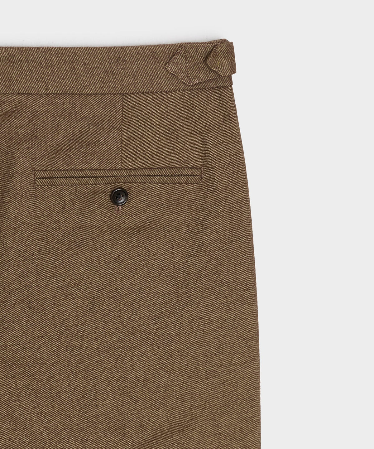 Todd Snyder Italian Heathered Cotton Side Tab Trouser - Sand