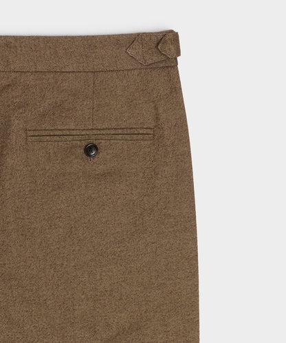Todd Snyder Italian Heathered Cotton Side Tab Trouser - Sand