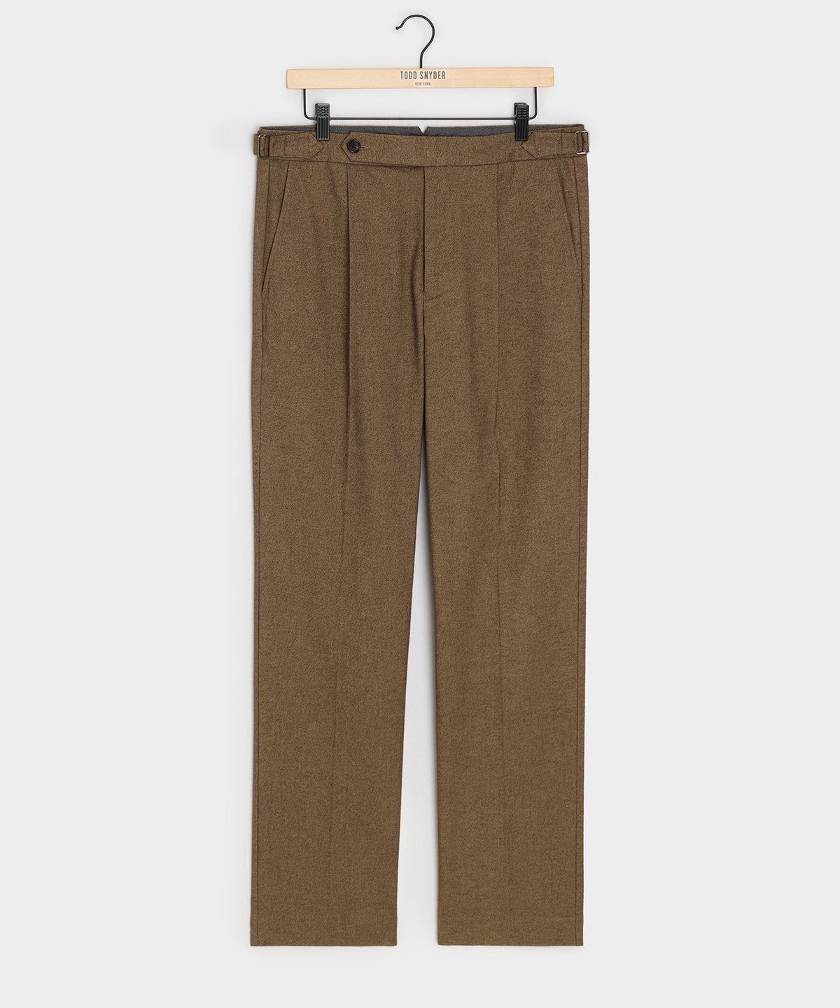 Todd Snyder Italian Heathered Cotton Side Tab Trouser - Sand