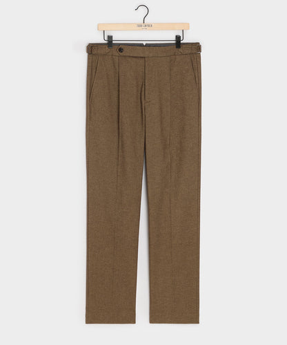 Todd Snyder Italian Heathered Cotton Side Tab Trouser - Sand