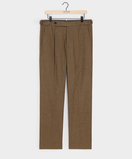 Todd Snyder Italian Heathered Cotton Side Tab Trouser - Sand