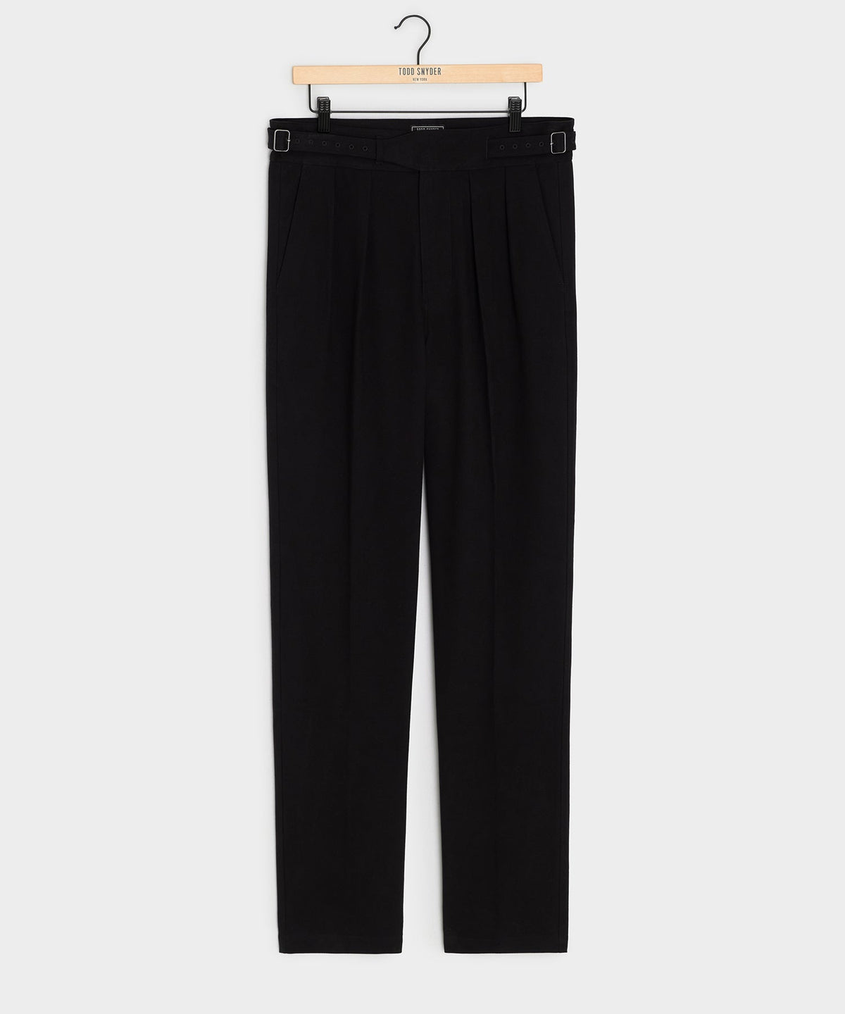 Todd Snyder Italian Brushed Cotton Gurkha Trouser - Faded Black