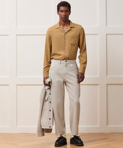 Todd Snyder Merino Hollywood Shirt - Khaki