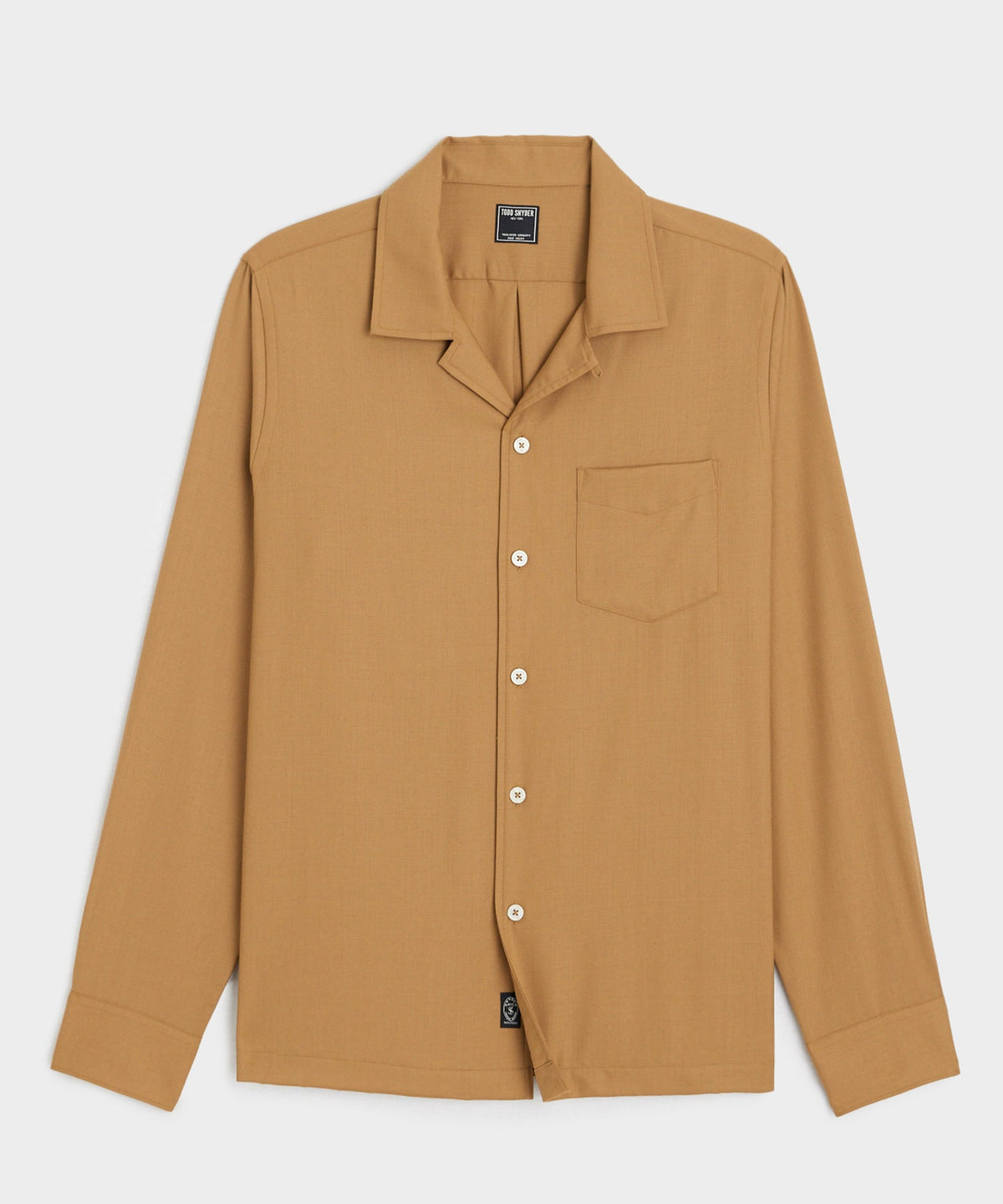 Todd Snyder Merino Hollywood Shirt - Khaki