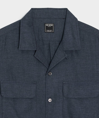 Todd Snyder Rayon Field Shirt - Navy