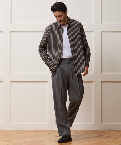 Todd Snyder Poplin Big Shirt - Brown
