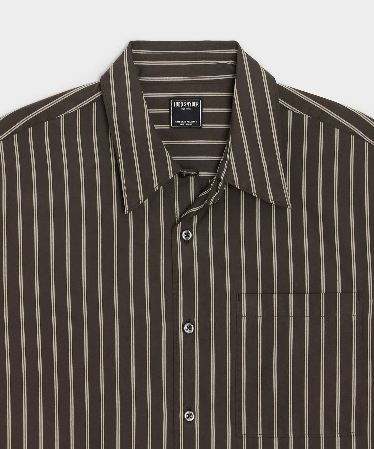 Todd Snyder Poplin Big Shirt - Brown