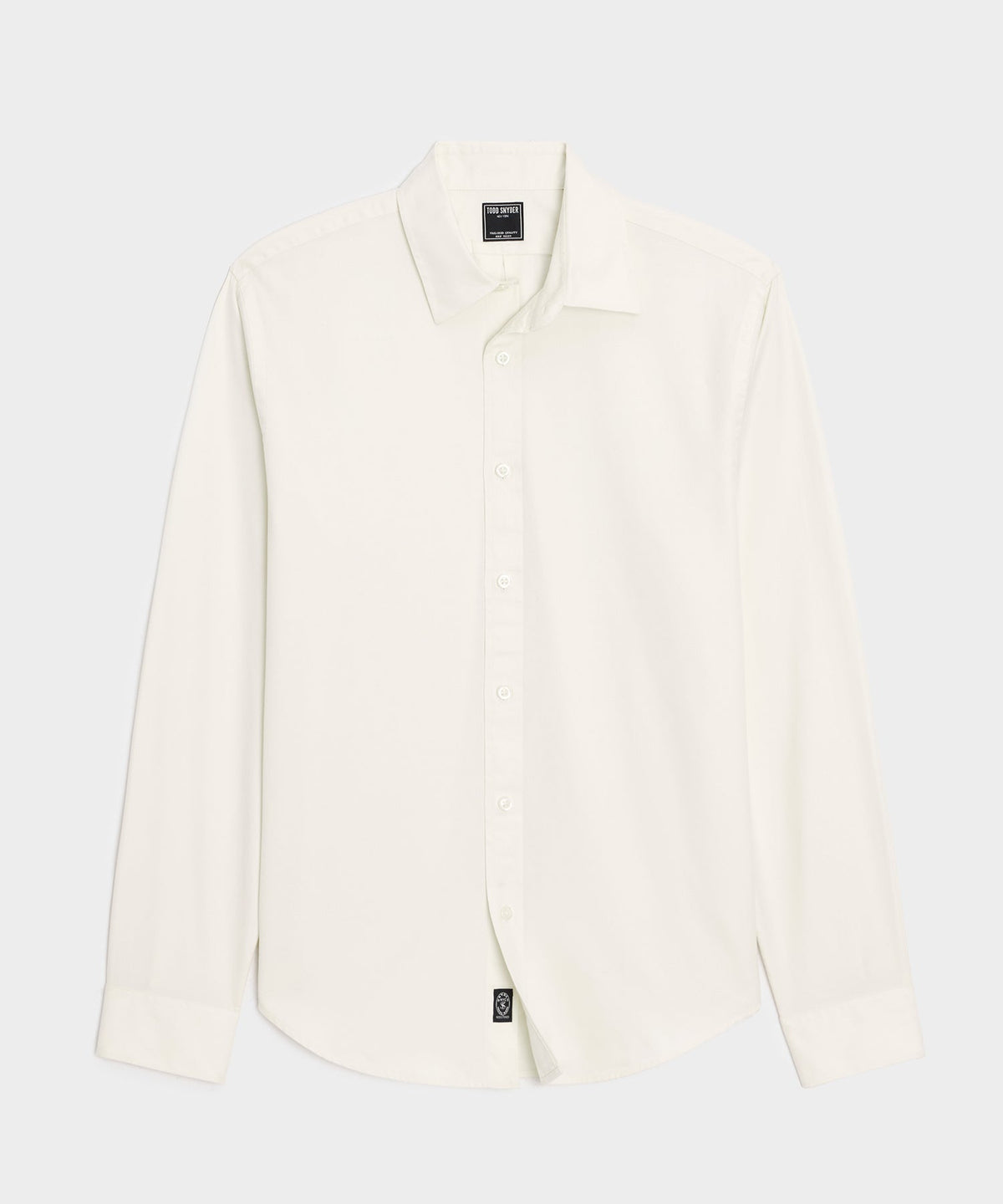 Todd Snyder Cotton Twill Long Point Collar Shirt - Ivory