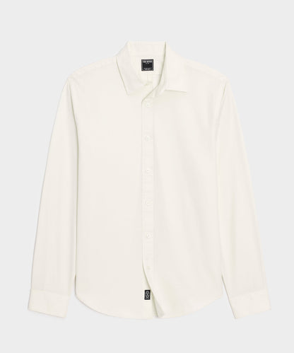 Todd Snyder Cotton Twill Long Point Collar Shirt - Ivory